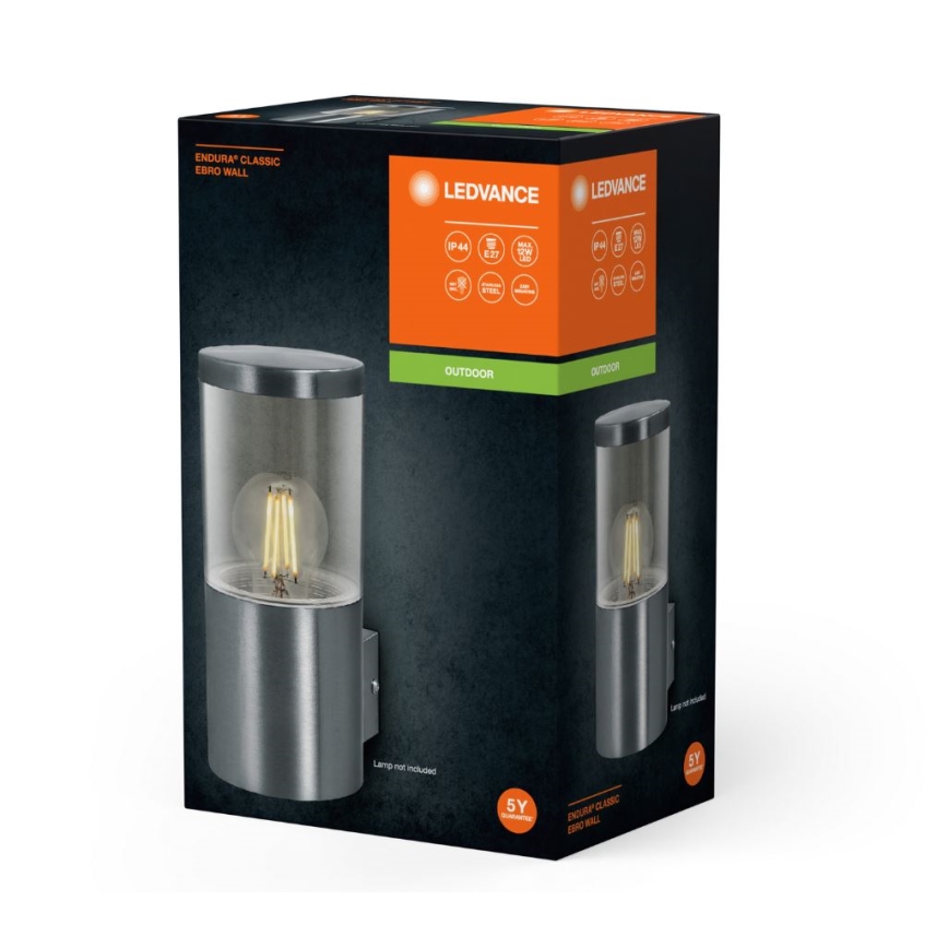 Ledvance - Екстериорен аплик EBRO 1xE27/20W/230V IP44