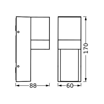 Ledvance - Екстериорен аплик ISIDOR 1xGU10/35W/230V IP65