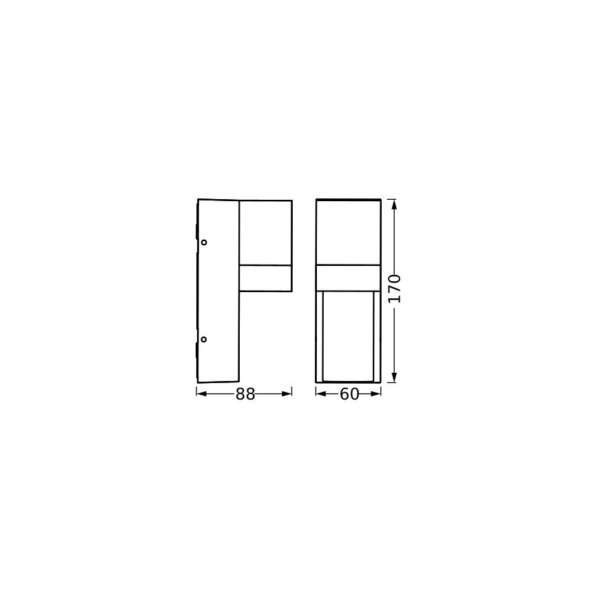 Ledvance - Екстериорен аплик ISIDOR 1xGU10/35W/230V IP65