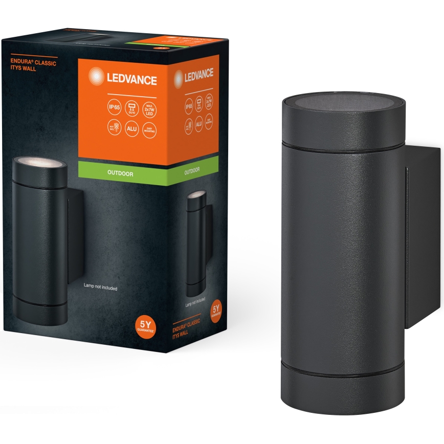Ledvance - Екстериорен аплик ITYS 2xGU10/35W/230V IP65