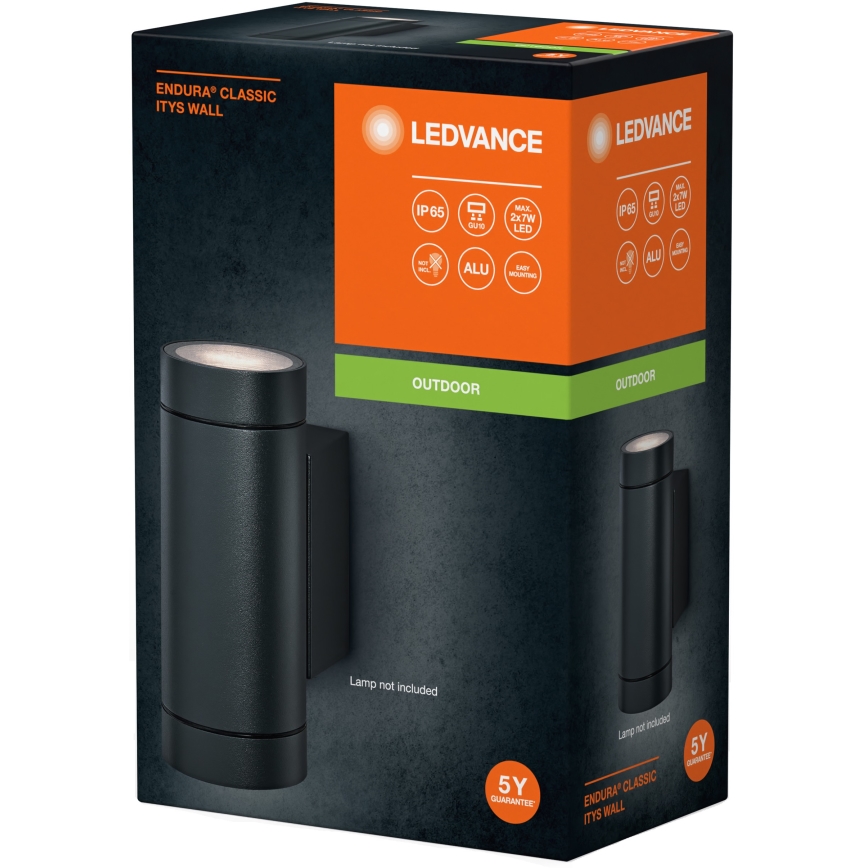 Ledvance - Екстериорен аплик ITYS 2xGU10/35W/230V IP65