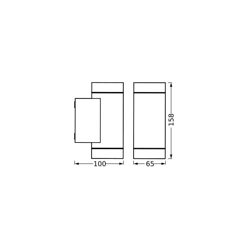 Ledvance - Екстериорен аплик ITYS 2xGU10/35W/230V IP65