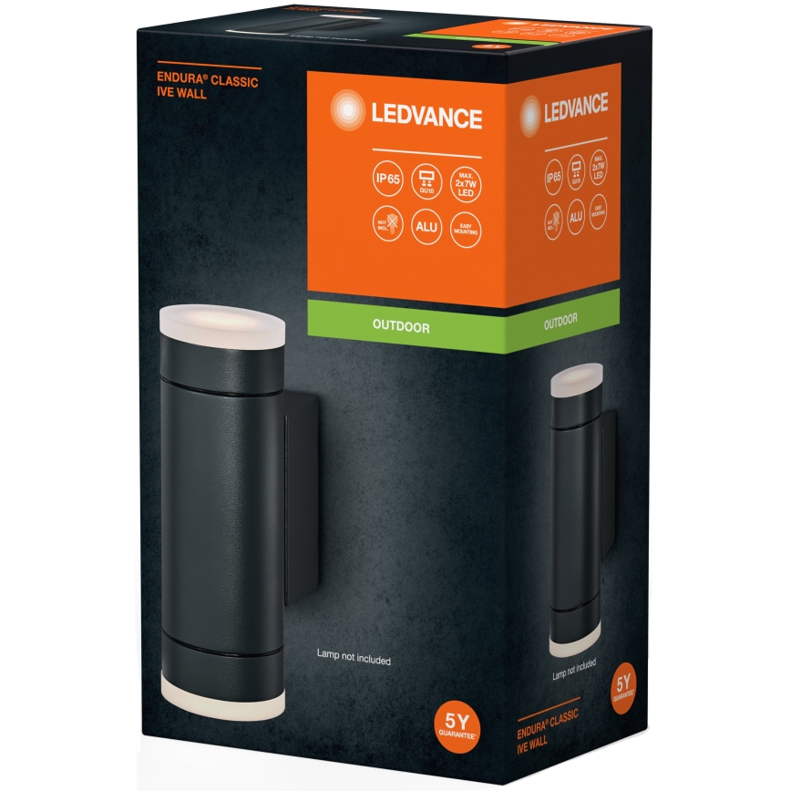 Ledvance - Екстериорен аплик IVE 2xGU10/35W/230V IP65
