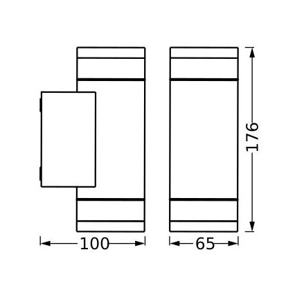 Ledvance - Екстериорен аплик IVE 2xGU10/35W/230V IP65