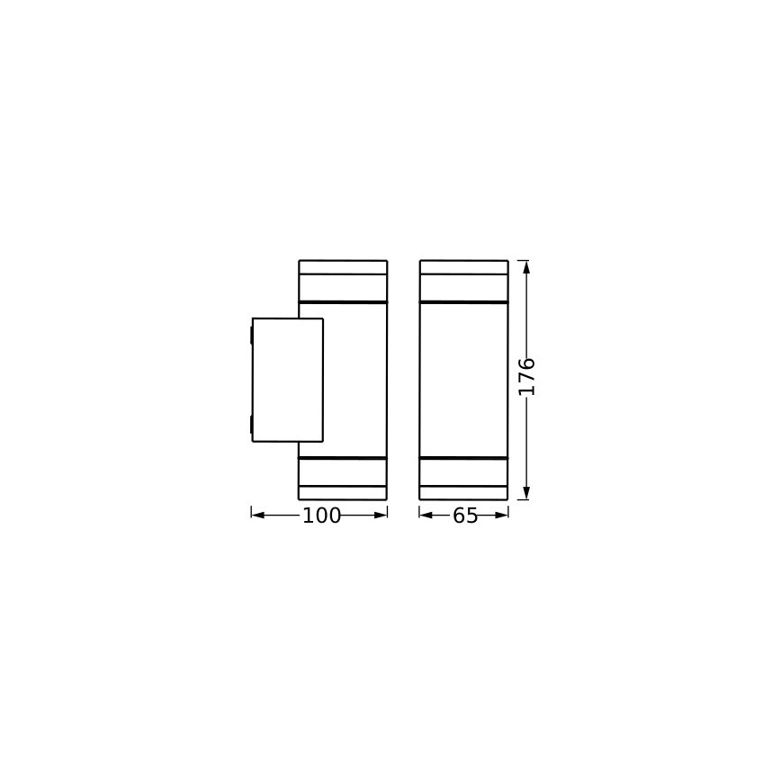 Ledvance - Екстериорен аплик IVE 2xGU10/35W/230V IP65