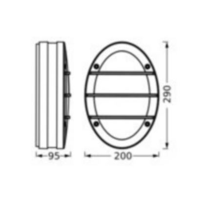 Ledvance - Екстериорен аплик ORBICK 2xE27/18W/230V IP65