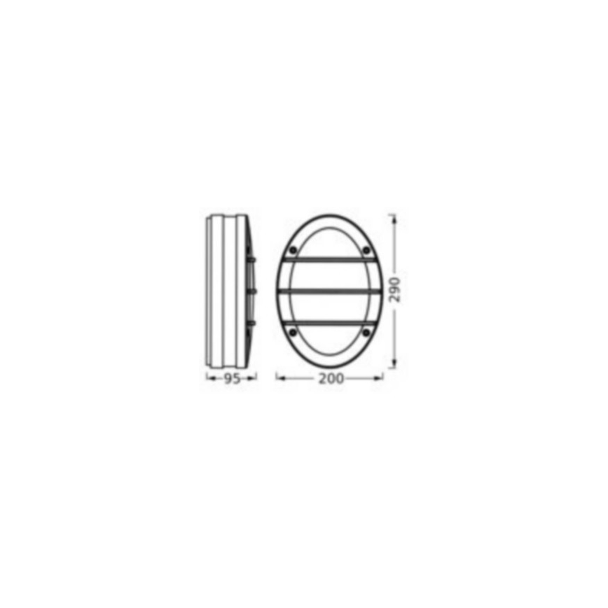 Ledvance - Екстериорен аплик ORBICK 2xE27/18W/230V IP65