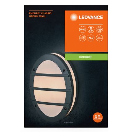 Ledvance - Екстериорен аплик ORBICK 2xE27/18W/230V IP65
