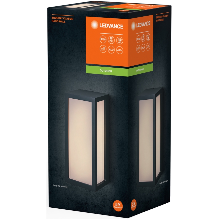 Ledvance - Екстериорен аплик RADO 1xE27/18W/230V IP65