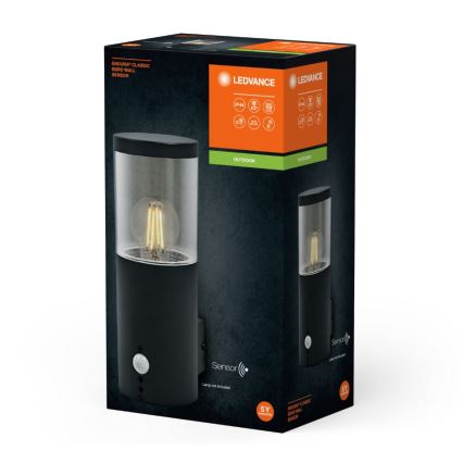 Ledvance - Екстериорен аплик със сензор EBRO 1xE27/20W/230V IP44