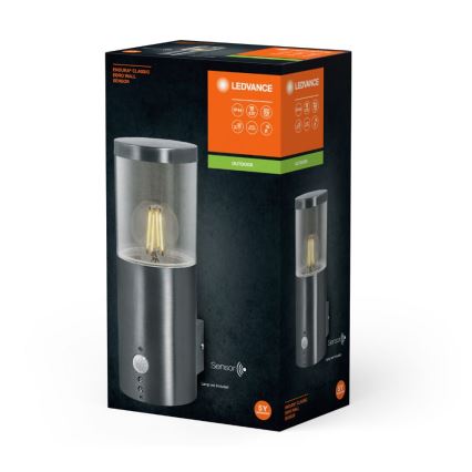 Ledvance - Екстериорен аплик със сензор EBRO 1xE27/20W/230V IP44