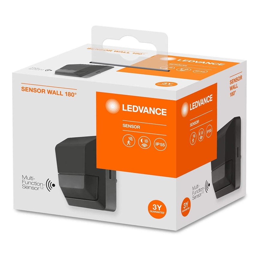 Ledvance - Екстериорен инфрачервен сензор за движение 230V IP55 антрацит