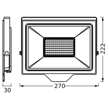 Ledvance - Екстериорен LED прожектор FLOODLIGHT ESSENTIAL LED/100W/230V IP65