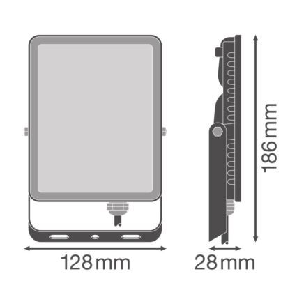 Ledvance - LED Екстериорен прожектор за стена FLOODLIGHT ESSENTIAL LED/30W/230V 4000K IP65