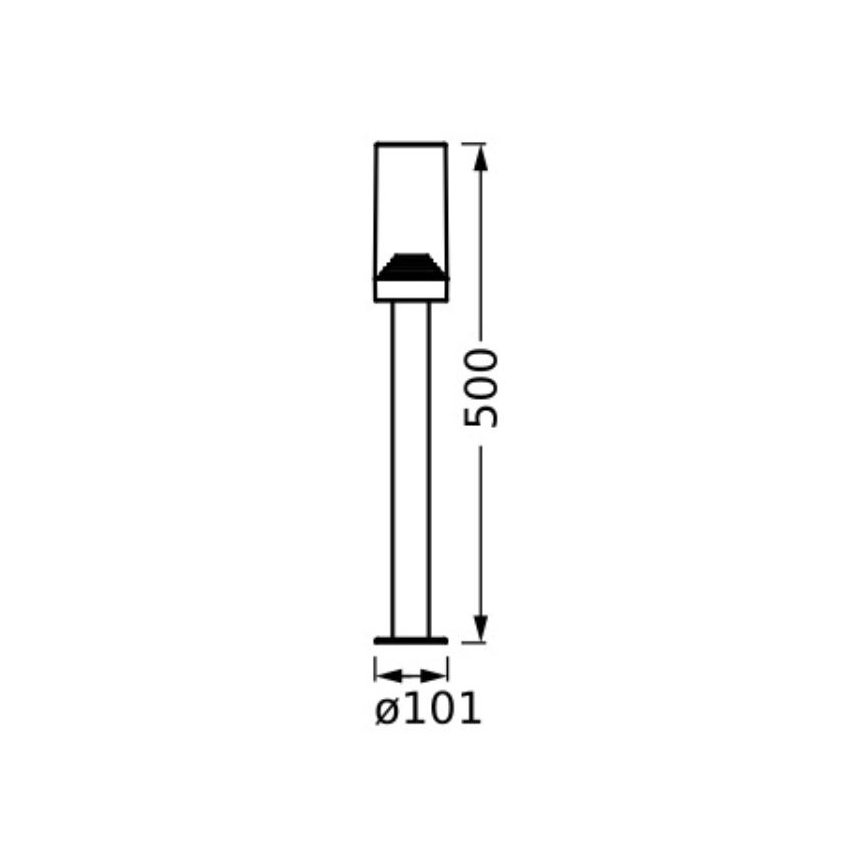Ledvance - Екстериорна лампа AMBER 1xE27/20W/230V IP44