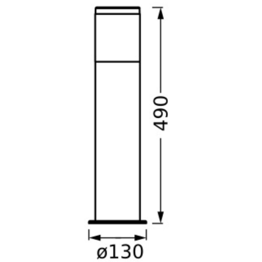 Ledvance - Екстериорна лампа EBRO 1xE27/20W/230V IP44