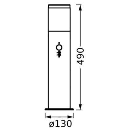 Ledvance - Екстериорна лампа със сензор EBRO 1xE27/20W/230V IP44