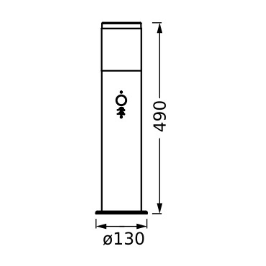 Ledvance - Екстериорна лампа със сензор EBRO 1xE27/20W/230V IP44