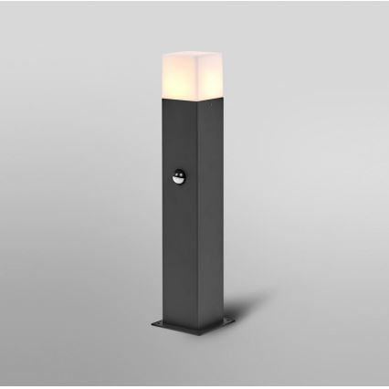 Ledvance - Екстериорна лампа със сензор FIGO SQUARE 1xE27/20W/230V IP44