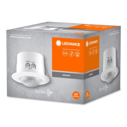 Ledvance - Инфрачервен сензор за движение за вграждане FLUSH 230V бял