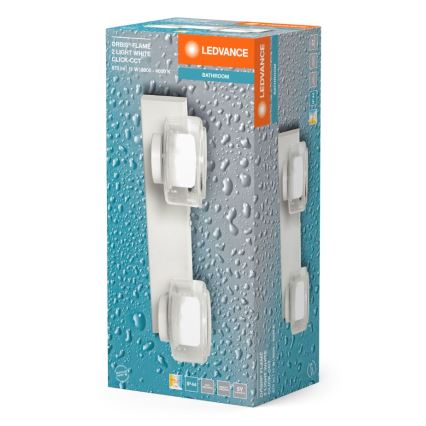 Ledvance - LED Аплик за баня ORBIS FLAME 2xLED/5,5W/230V 3000/4000K IP44 бял