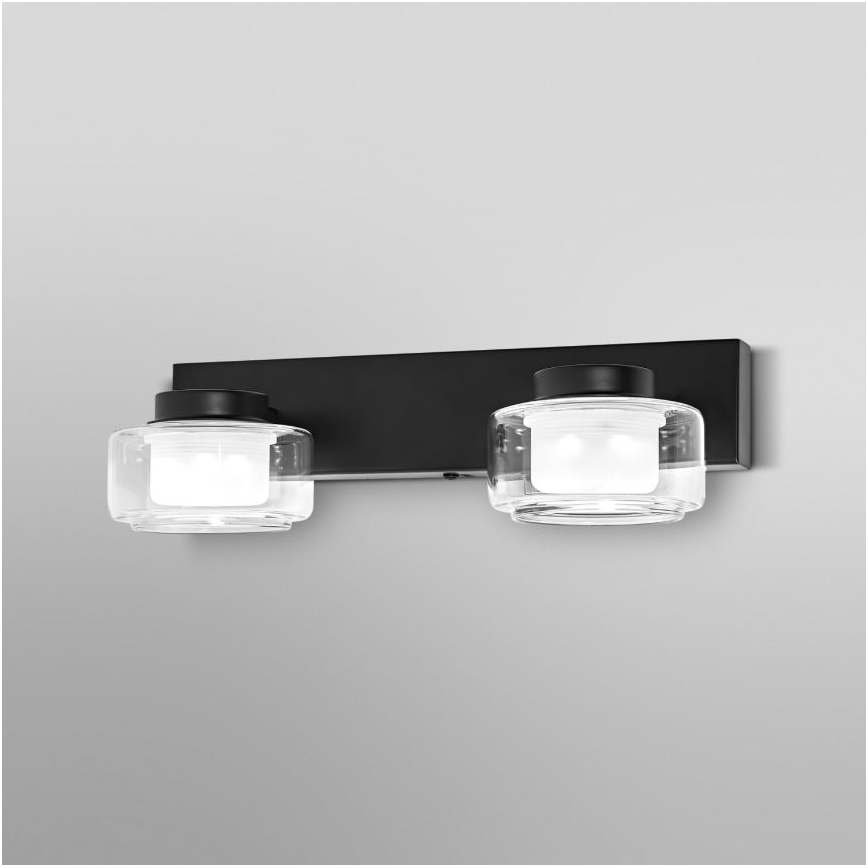 Ledvance - LED Аплик за баня ORBIS FLAME 2xLED/5,5W/230V 3000/4000K IP44 черен