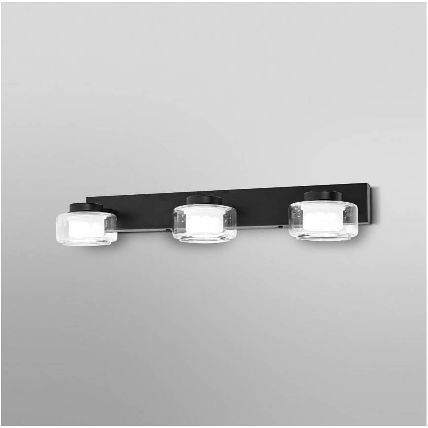 Ledvance - LED Аплик за баня ORBIS FLAME 3xLED/5,5W/230V 3000/4000K IP44 черен