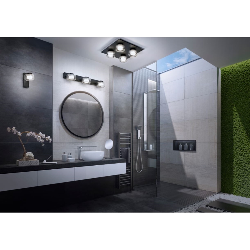 Ledvance - LED Аплик за баня ORBIS FLAME LED/5,5W/230V 3000/4000K IP44 черен