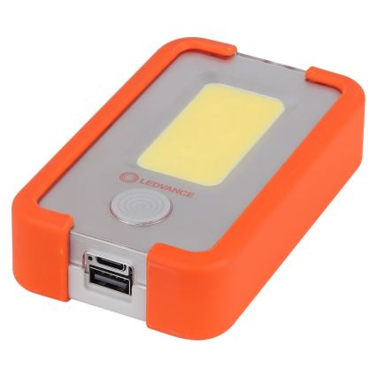Ledvance - LED Акумулаторно фенерче със захранваща батерия FLASHLIGHT LED/4W/5V 3000mAh IPX2