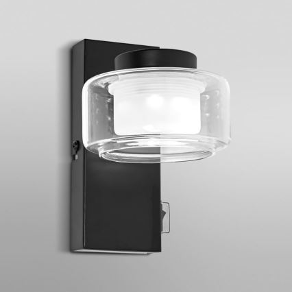 Ledvance - LED стенен осветител за баня ORBIS FLAME LED/5,5W/230V 3000/4000K IP44 черен