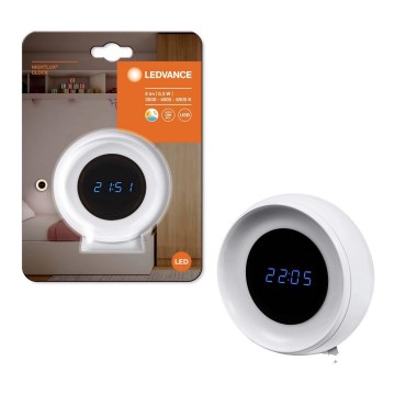 Ledvance - LED цифров часовник с подсветка NIGHTLUX LED/0,3W/5V 1000mAh 3000/4000/6500K