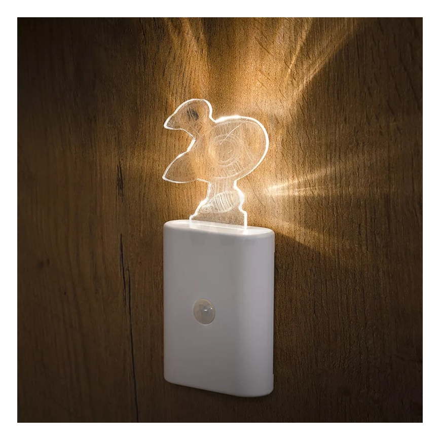 Ledvance - LED Детски ориентация лампа със сензор NIGHTLUX LED/0,2W/4,5V 3000K