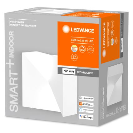 Ledvance - LED Димируем аплик SMART+ SWAN LED/23W/230V 3000-6500K Wi-Fi