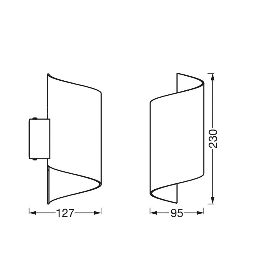Ledvance - LED Димируем аплик SMART+ TWIST LED/12W/230V 3000-6500K Wi-Fi бял