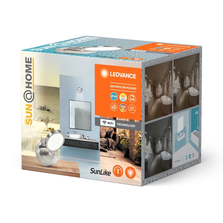 Ledvance - LED Димируем баня спот SUN@HOME LED/7,5W/230V 2200-5000K CRI 95 Wi-Fi IP44