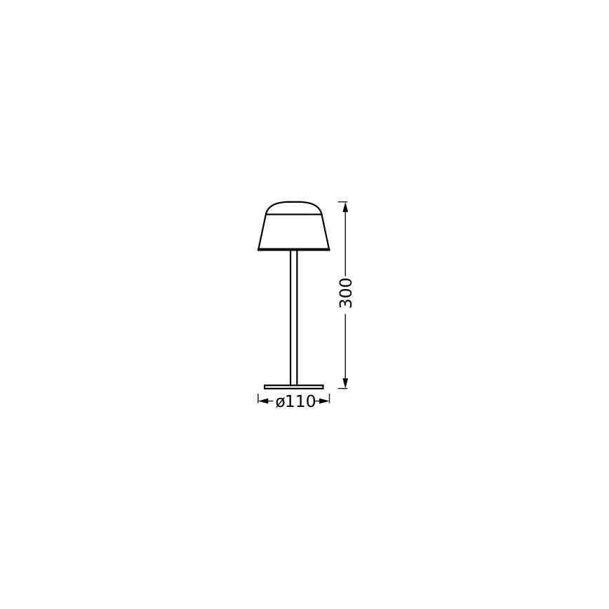 Ledvance - LED Димируем екстериорен rechargeable лампа TABLE LED/2,5W/5V IP54 бежов