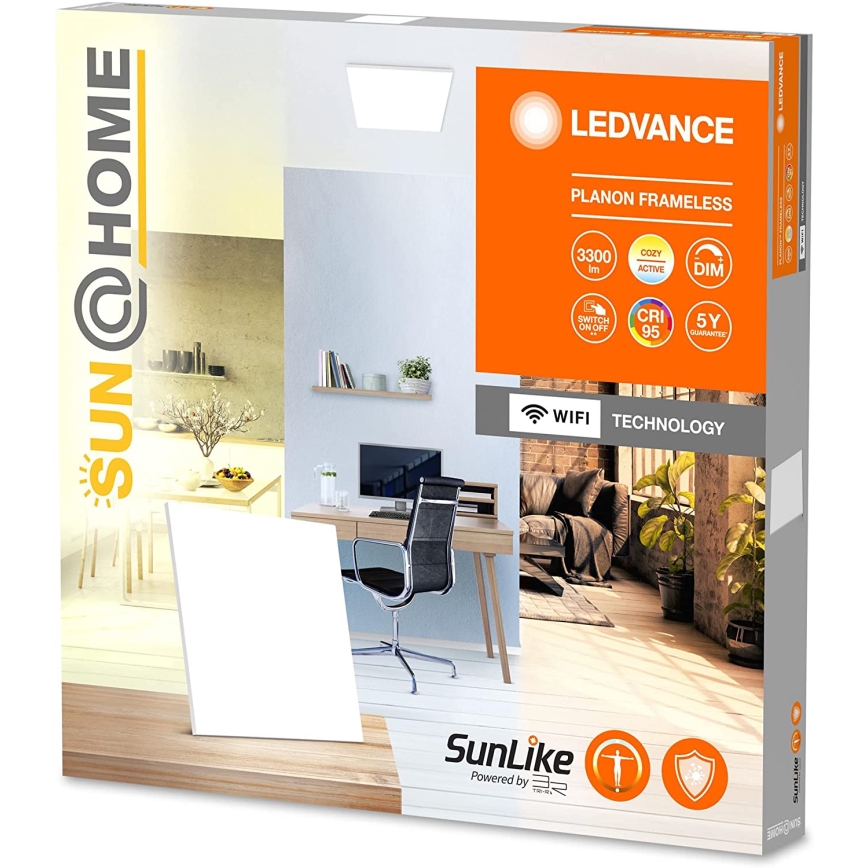 Ledvance - LED Димируем повърхностен панел SUN@HOME LED/35W/230V 2200-5000K CRI 95 Wi-Fi