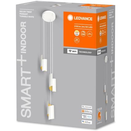 Ledvance - LED Димируем пендел SMART+ DECOR 3xLED/8W/230V бял Wi-Fi