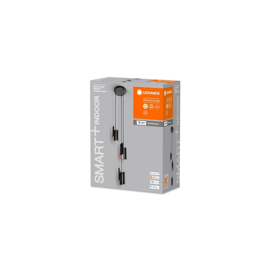 Ledvance - LED Димируем пендел SMART+ DECOR 3xLED/8W/230V черен Wi-Fi