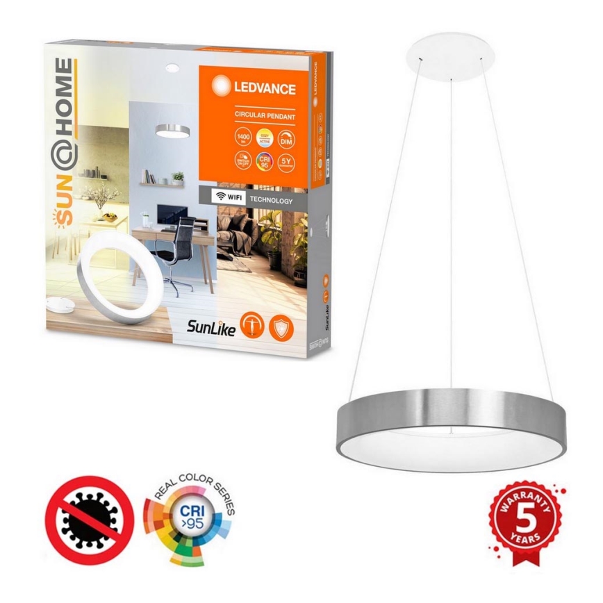 Ledvance - LED Димируем пендел SUN@HOME CIRCULAR LED/18,5W/230V Wi-Fi