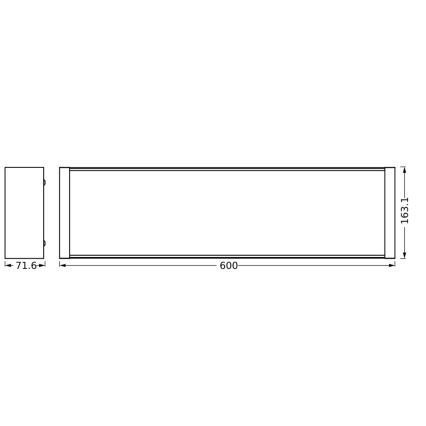 Ledvance - LED Димируем плафон OFFICE LINE LED/20W/230V 60 см + дистанционно управление