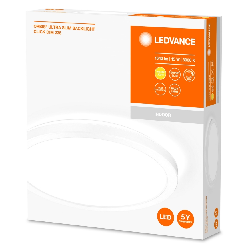 Ledvance - LED Димируем плафон ORBIS LED/15W/230V бял