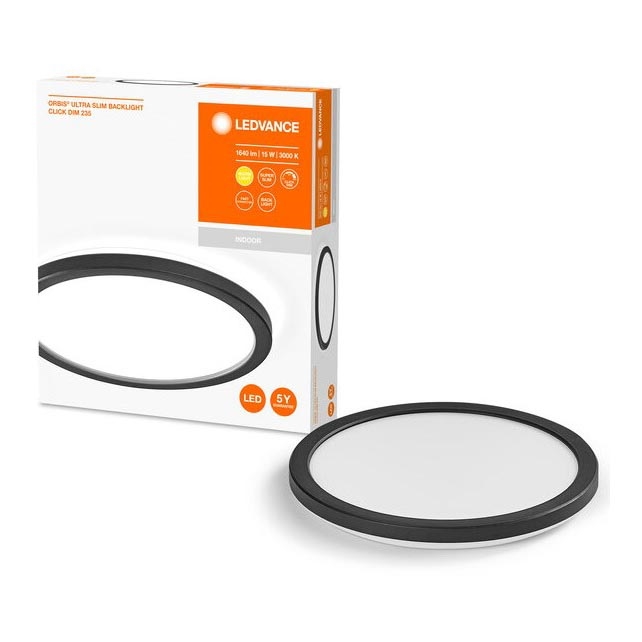 Ledvance - LED Димируем плафон ORBIS LED/15W/230V черен