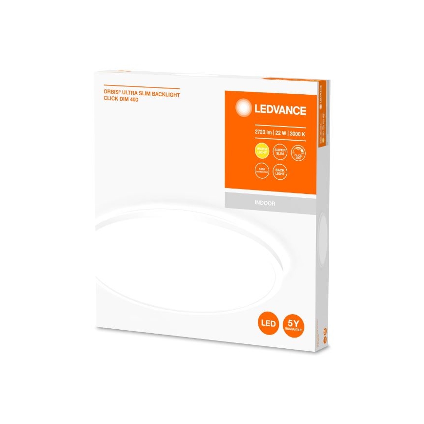 Ledvance - LED Димируем плафон ORBIS LED/22W/230V бял