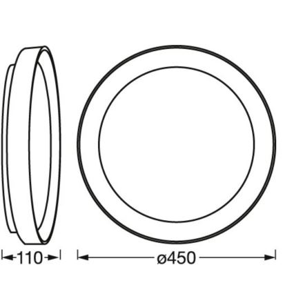 Ledvance - LED Димируем плафон SMART+ KURT LED/30W/230V 2700-6500K Wi-Fi