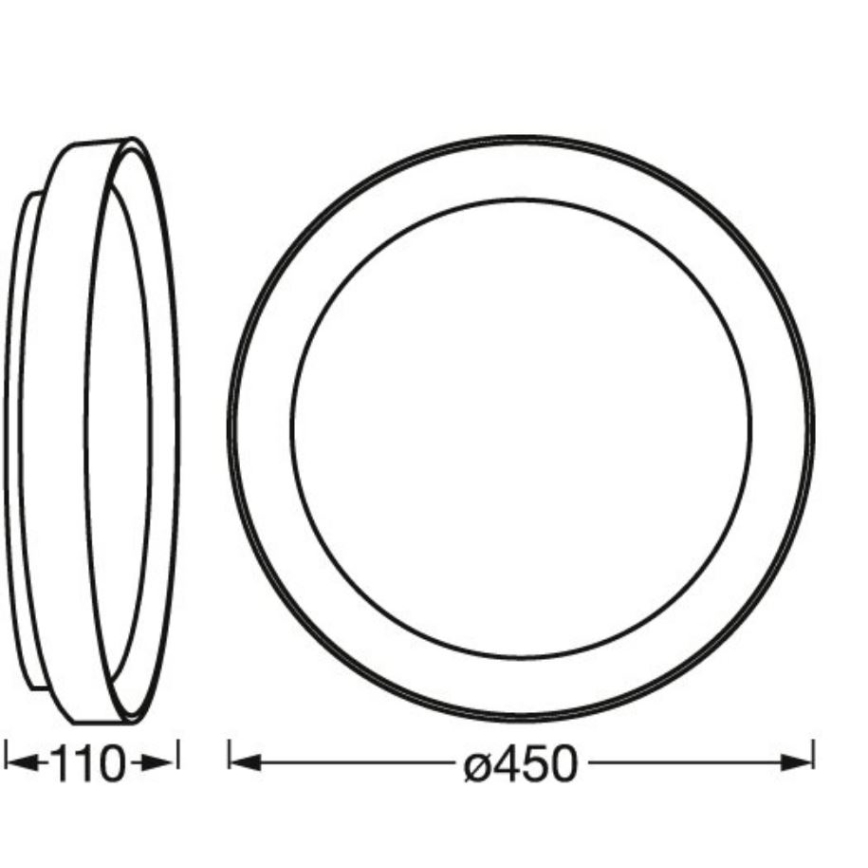 Ledvance - LED Димируем плафон SMART+ KURT LED/30W/230V 2700-6500K Wi-Fi