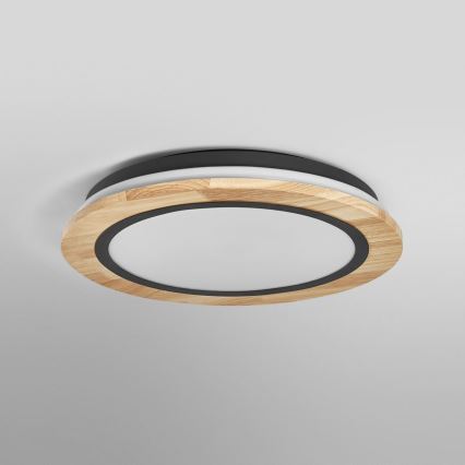 Ledvance - LED Димируем плафон SMART+ ORBIS WOOD LED/24W/230V 2700-6500K дъб Wi-Fi