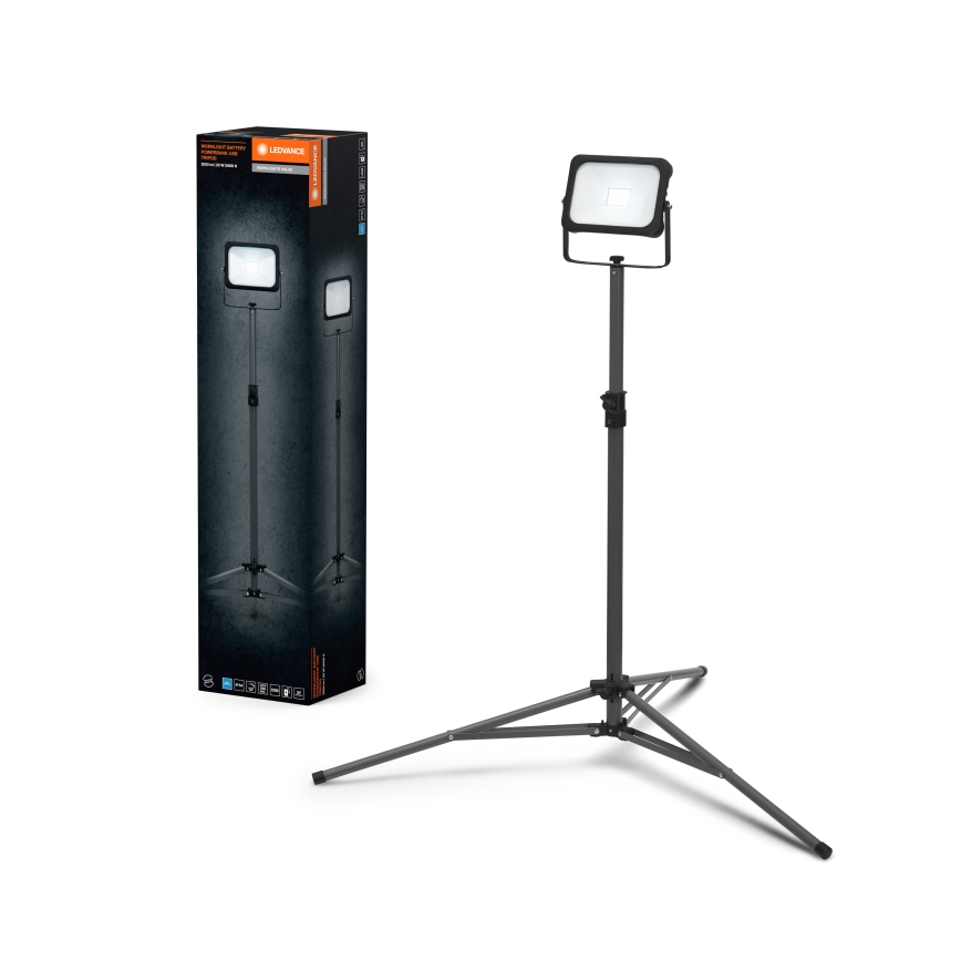 Ledvance - LED Димируем прожектор с държач WORKLIGHT TRIPOD LED/20W/3,7V IP54