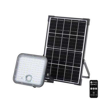 Ledvance - LED Димируем соларен прожектор със сензор FLOOD SPLIT LED/30W/6,4V IP65 + дистанционно управление