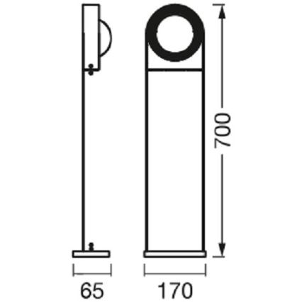 Ledvance - LED Димируема екстериорна лампа SWING LED/6,7W/230V IP44 Wi-Fi